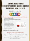 Annual Health Fair, Dorothy Benson Senior Center. Thursday, May 23, 2019