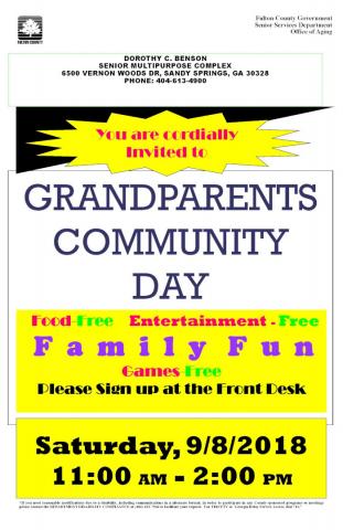 Grandparents Community Day
